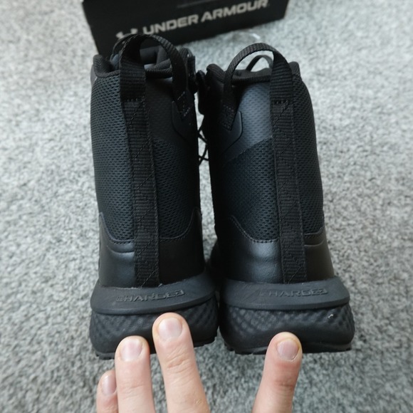 Under Armour Boots Mens 10.5 Black UA Charged Valsetz Zip WP Waterproof Tactical main image 4